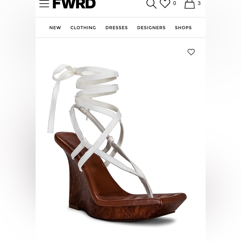 Gia/ RHW wrap wedge sandals. NWT size 40 fit like a 39.